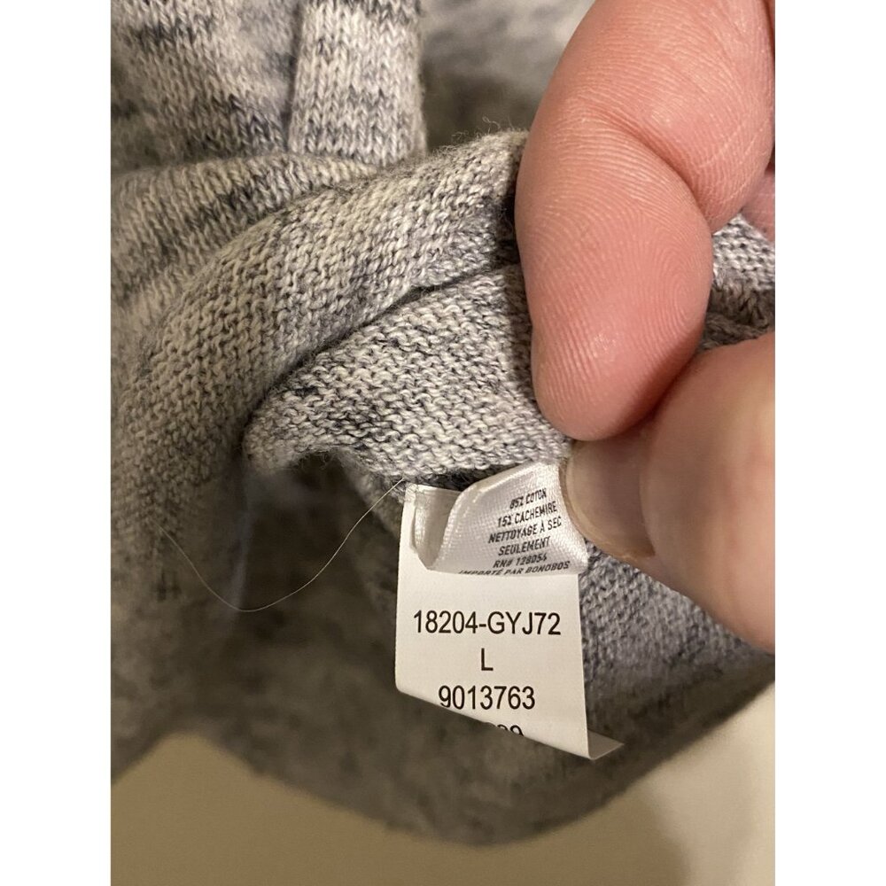 Men's Bonobos Heathered Gray Long Sleeve Crewneck Sweater Size XL - Picture 3 of 3